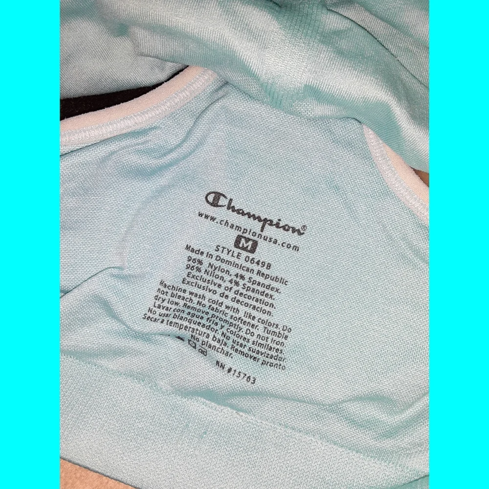 Blue Medium Champion Sports Bra